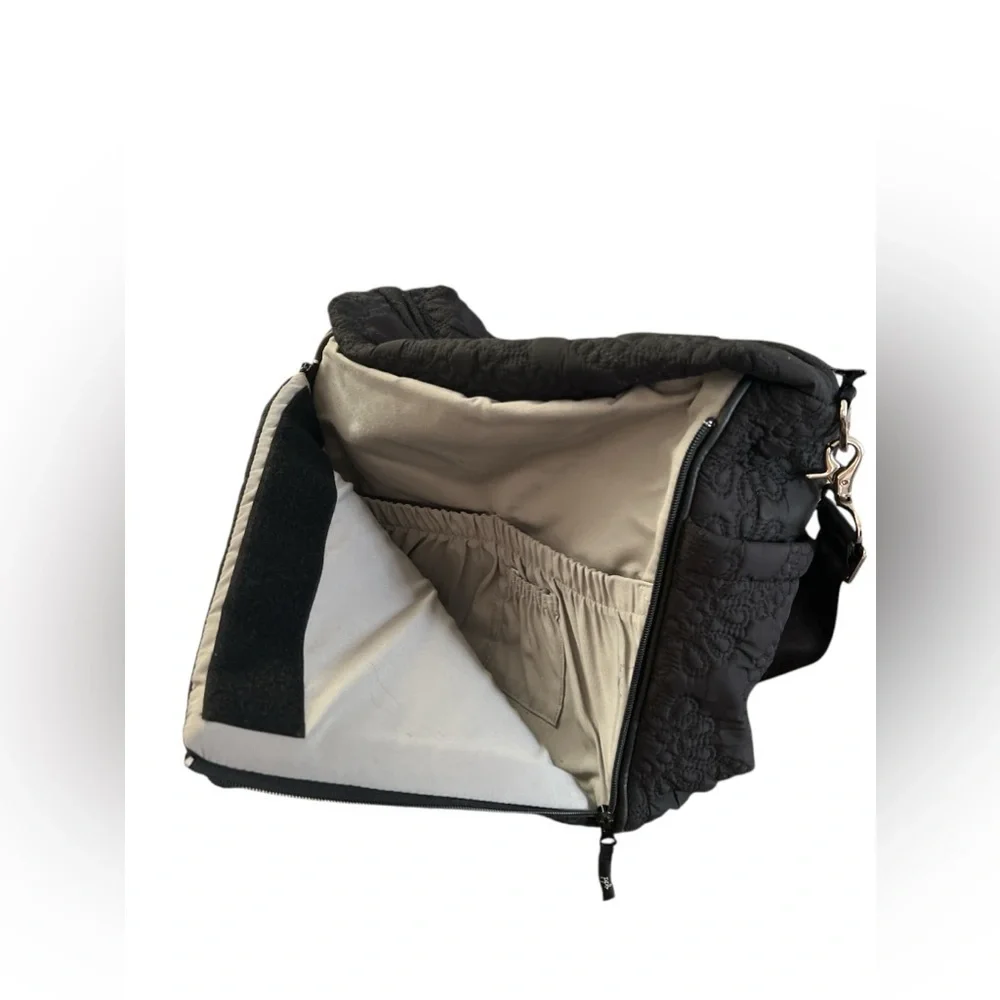 Petunia pickle bottom black quilted diaper bag